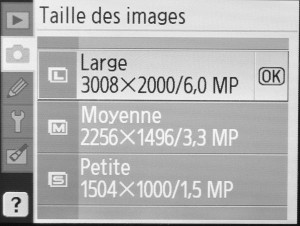 taille des images