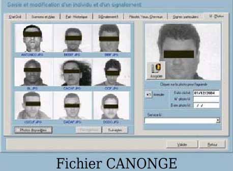 CANONGE - Police Scientifique - Organisation