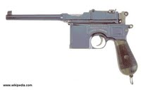 pistolet Mauser C96 police scientifique