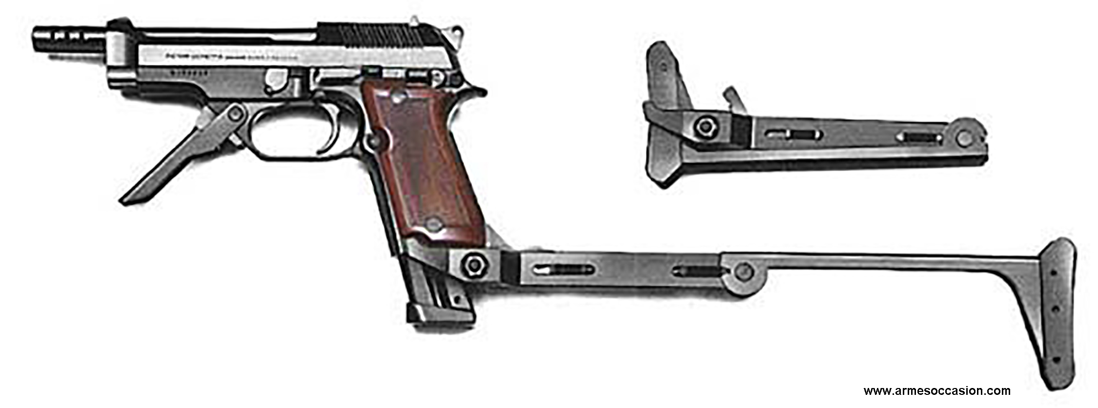 pistolet automatique Beretta 93R police scientifique 