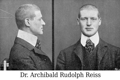 Dr Archibald Rudolph Reiss - Police Scientifique - Historique