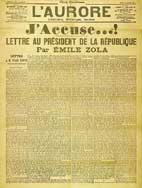 J'accuse émile zola l'aurore affaire dreyfus doutes