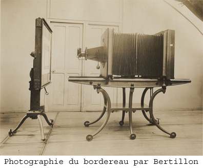 photographie bordereau dreyfus bertillon police scientifique