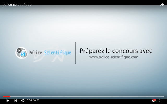 Préparation pour le concours de la police scientifique